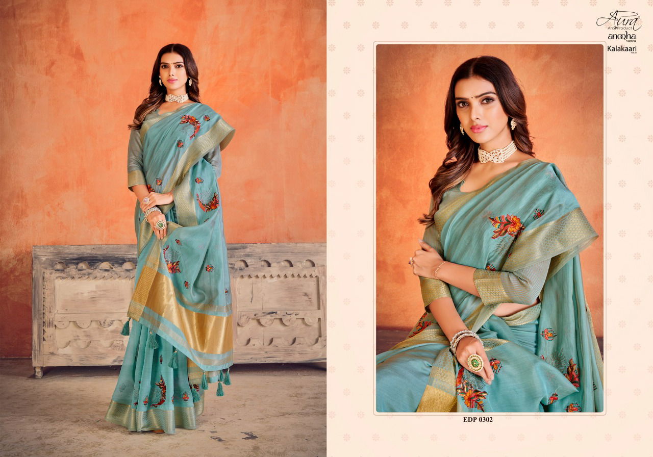 Aura Kalakari Vol 3 Festive Wear Wholesale Designer Sarees Catalog
